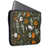 Halloween Concept Illustration mit Zeichen und Sym Laptopschutzhülle (Vorne Rechts)
