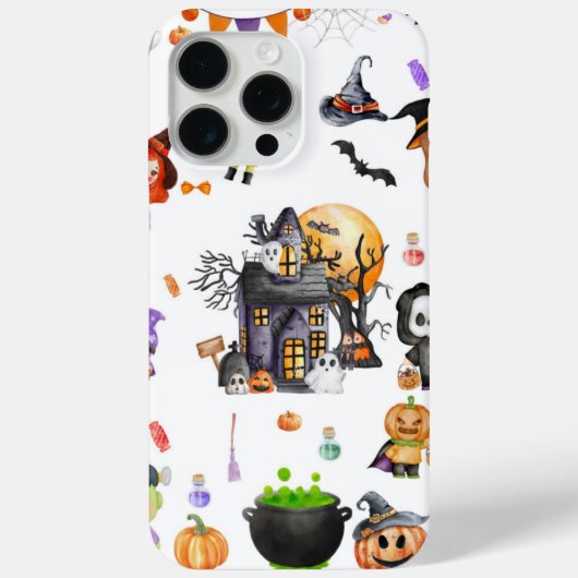 Halloween concept illustration White case (Rückseite)