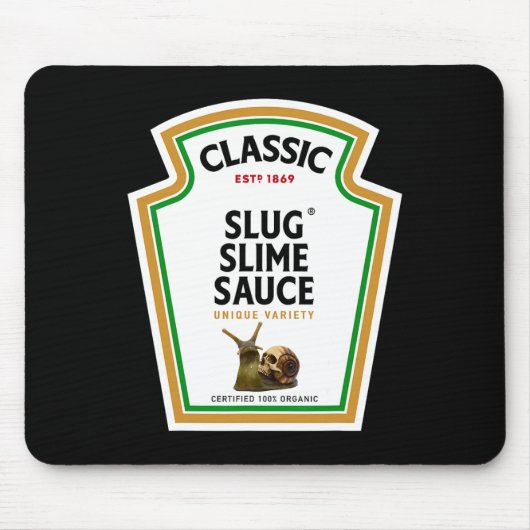Halloween Condition Sauce Flasche Slug Slime Sauce Mousepad (Vorne)