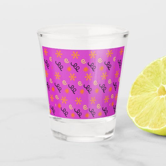 Halloween Confetti Schnapsglas (Vorderseite)