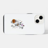 Halloween Confetti Skeleton iPhone Hülle (Rückseite (Horizontal))