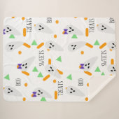 Halloween Confetti Sprinkles Ghost-Leckereien Sherpadecke (Vorderseite (Horizontal))