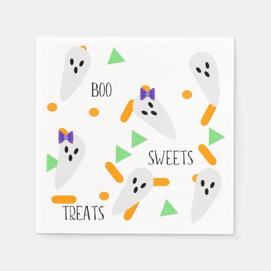 Halloween Confetti Sprinkles | Ghost Serviette (Vorderseite)