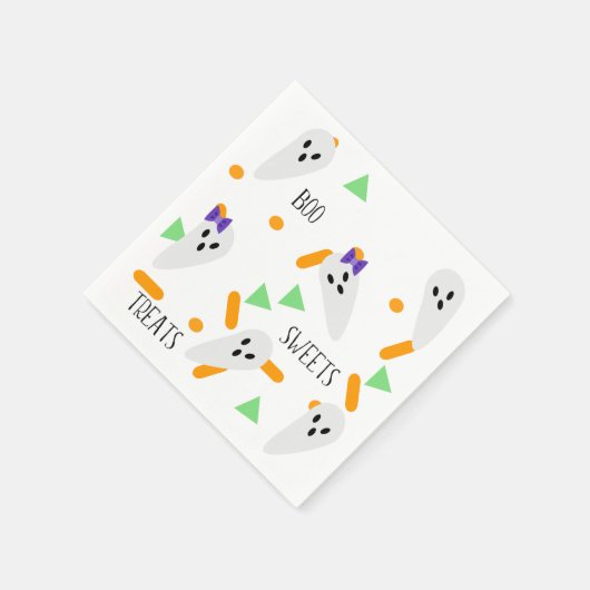Halloween Confetti Sprinkles | Ghost Serviette (Ecke)