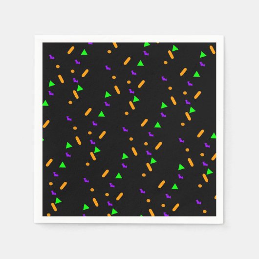 Halloween Confetti Sprinkles | Neon Serviette (Vorderseite)