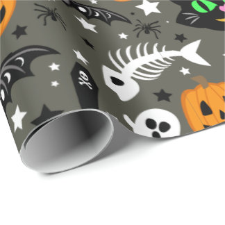 Halloween Confetti-Wrapping-Papier Geschenkpapier