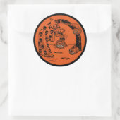 Halloween Conjuring Specter Classic Round St Runder Aufkleber (Tasche)