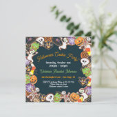 Halloween Cookie-Party Einladung (Stehend Vorderseite)