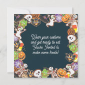 Halloween Cookie-Party Einladung (Rückseite)