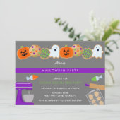 HALLOWEEN COOKIE-PARTY EINLADUNG (Stehend Vorderseite)