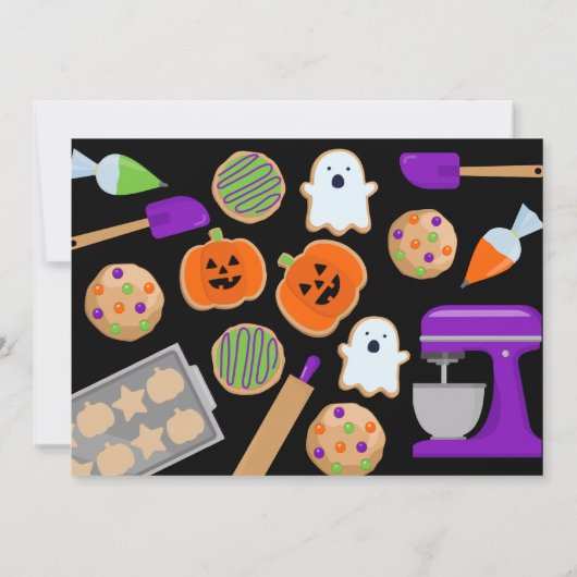 HALLOWEEN COOKIE-PARTY EINLADUNG (Rückseite)