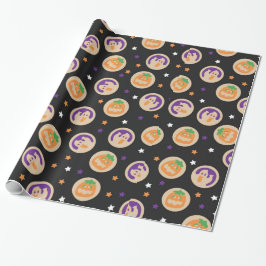 Halloween Cookie Wrapping Paper Geschenkwrap Geschenkpapier