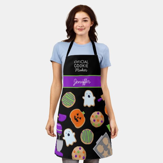 HALLOWEEN COOKIES All-over-Print-Schürze Schürze (Getragen)