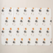 Halloween Cookies Gespenst Sherpadecke (Vorderseite (Horizontal))