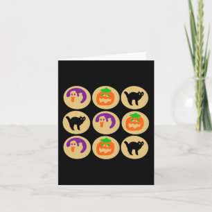 Halloween Cookies Ghost Pumpkin Kat Halloween Suga Karte