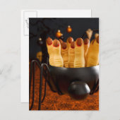 Halloween Cookies - Hexenfingers Postkarte (Vorne/Hinten)