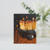 Halloween Cookies - Hexenfingers Postkarte (Stehend Vorderseite)