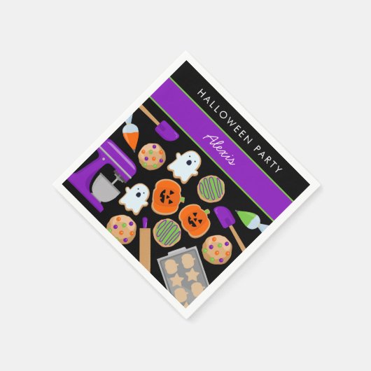 HALLOWEEN COOKIES PARTY Paper Napkin Serviette (Ecke)