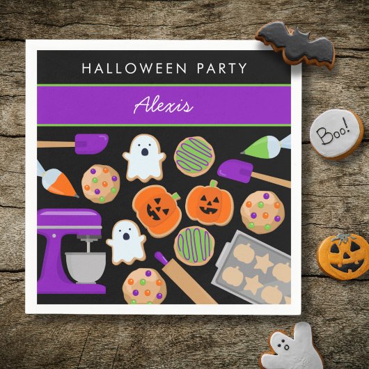 HALLOWEEN COOKIES PARTY Paper Napkin Serviette