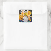 Halloween Cookies! Quadratischer Aufkleber (Tasche)
