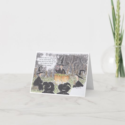 Halloween Cooking Card Karte (Vorderseite)