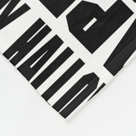 Halloween Cool Typografie Muster Schwarz Fleecedecke (Ecke)