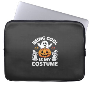 Halloween cool zu sein ist mein Kostüm-Geister-Des Laptopschutzhülle