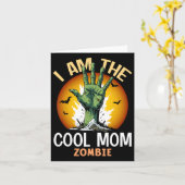 Halloween Coole Mama Zombie-Kostüm Karte (Gelbe Blume)