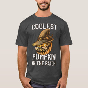 Halloween Cooler Kürbis im Patch 528 T-Shirt