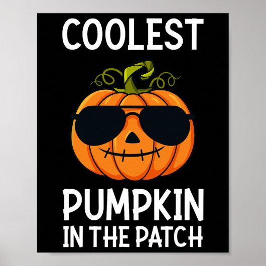 Halloween Cooler Kürbis in die Patchboys-Girls Poster (Vorne)