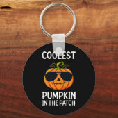 Halloween Cooler Kürbis in die Patchboys-Girls Schlüsselanhänger (Vorderseite)