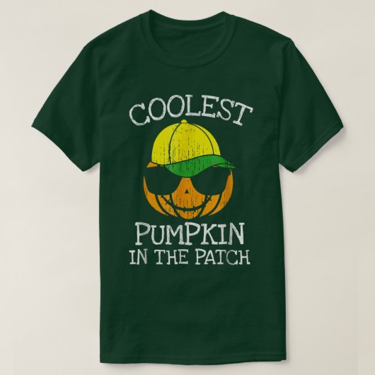 Halloween Cooler Kürbis in die Patsche Funny Boys T-Shirt (Design vorne)