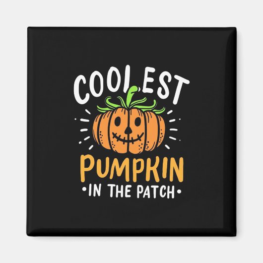 Halloween Cooler Kürbis Magnet (Vorne)