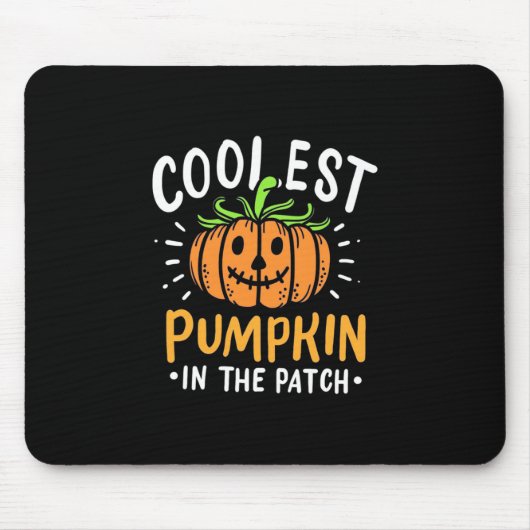 Halloween Cooler Kürbis Mousepad (Vorne)