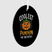 Halloween Cooler Kürbis Ornament (Vorderseite)