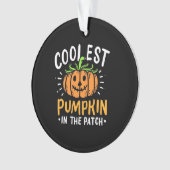 Halloween Cooler Kürbis Ornament (Vorderseite)