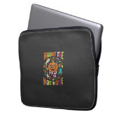 Halloween Cooler Kürbislaterne Laptopschutzhülle (Vorderseite Links)