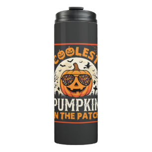 Halloween Coolste Sonnenbrille im Kürbisbeet Thermosbecher