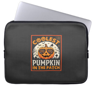 Halloween Coolste Sonnenbrille Kürbis im Patch Laptopschutzhülle