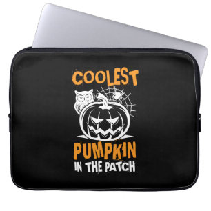 Halloween Coolster Kürbis Auf Der Patch-Geburtstag Laptopschutzhülle