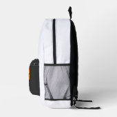 Halloween Coolster Kürbis im Patch Hexen Design Bedruckter Rucksack (Rechts)