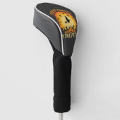 Halloween Coolster Kürbis im Patch Hexen Design Golf Headcover (angewinkelt)