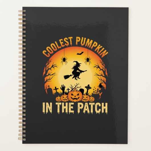 Halloween Coolster Kürbis im Patch Hexen Design Planer (Vorderseite)