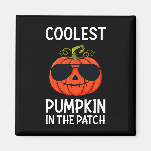 Halloween Coolster Kürbis in den Patch Fun Boys Gi Magnet (Vorne)