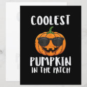 Halloween Coolster Kürbis-Patch-Kostüm Männer Jung (Vorne/Hinten)