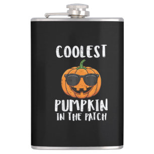 Halloween Coolster Kürbis-Patch-Kostüm Männer Jung Flachmann