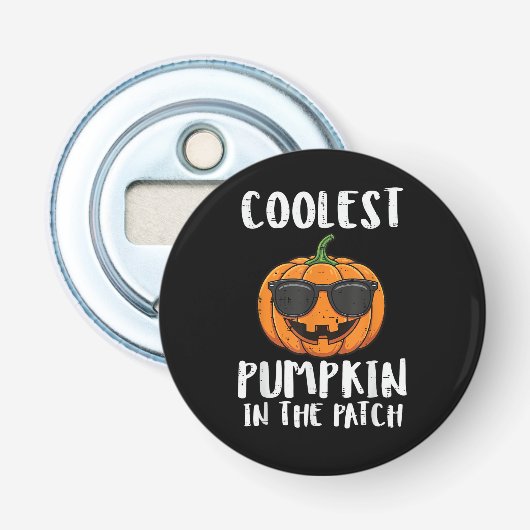 Halloween Coolster Kürbis-Patch-Kostüm Männer Jung Flaschenöffner (Vorderseite)
