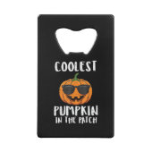 Halloween Coolster Kürbis-Patch-Kostüm Männer Jung Geldbeutel Flaschenöffner (Rückseite)