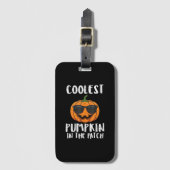 Halloween Coolster Kürbis-Patch-Kostüm Männer Jung Gepäckanhänger (Vorderseite Vertikal)