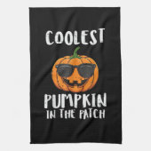 Halloween Coolster Kürbis-Patch-Kostüm Männer Jung Geschirrtuch (Vertikal)